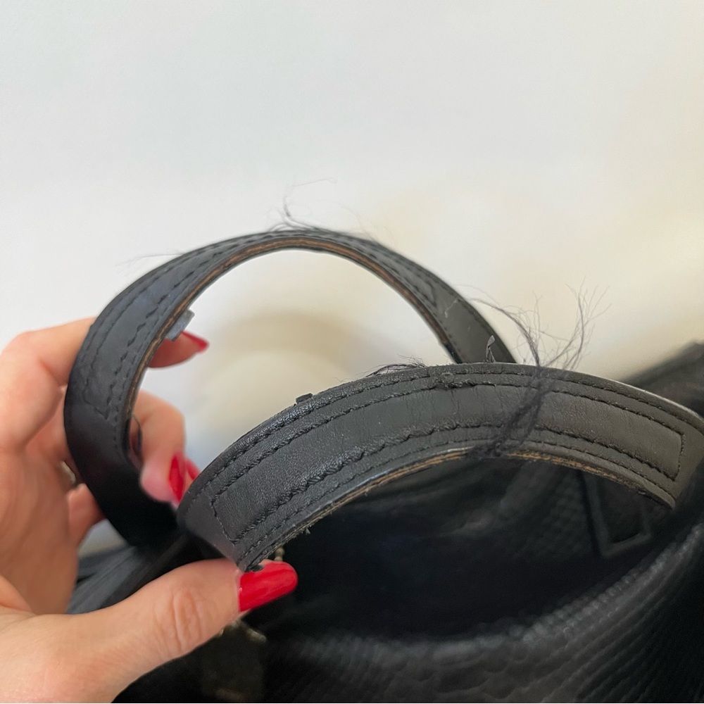 Coach Hadley Exotic Python Black Leather Tote - image 3